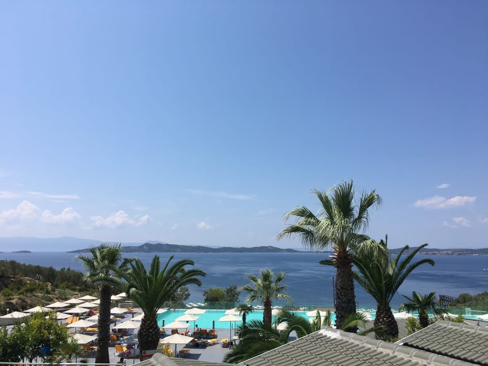 Ausblick Akrathos Beach Hotel