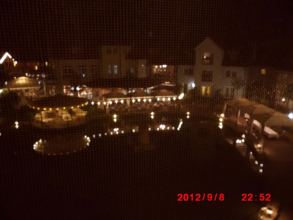 Hotelanlage bei Nacht Seehotel Niedernberg