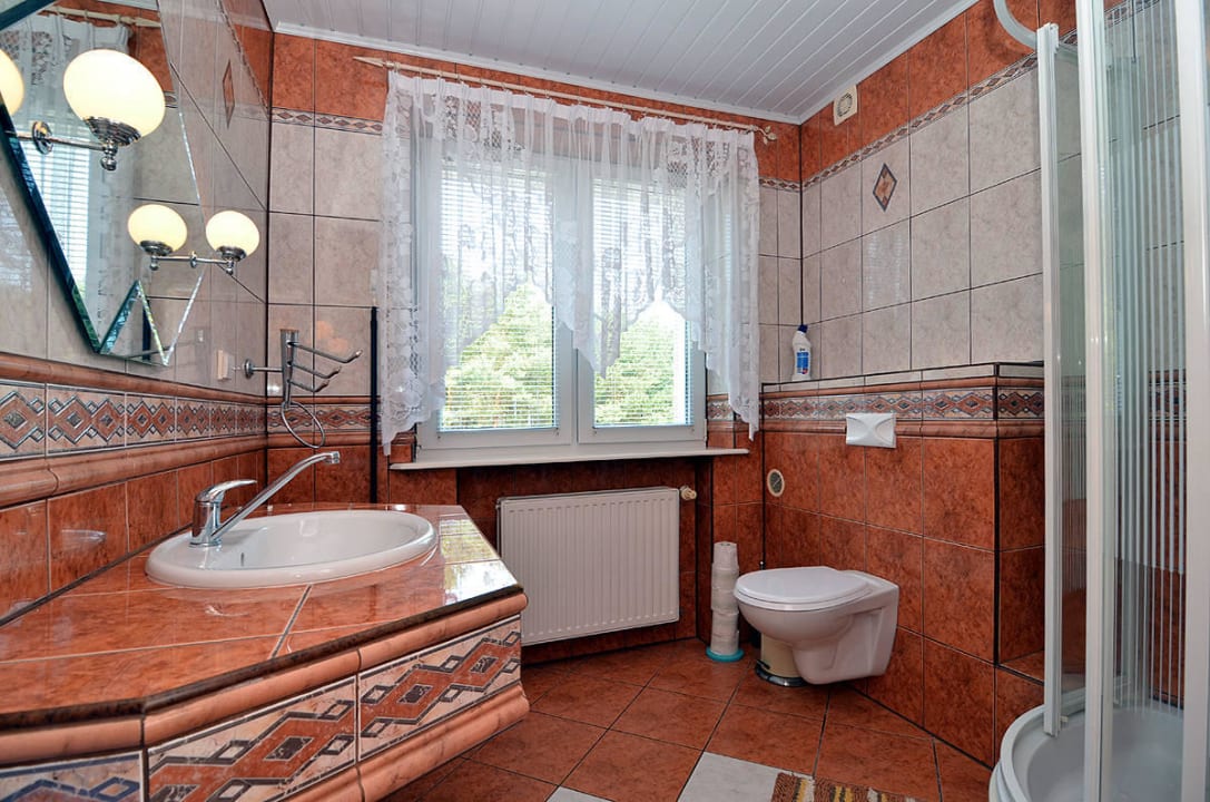 Łazienka w apartamencie Pension Krystjana