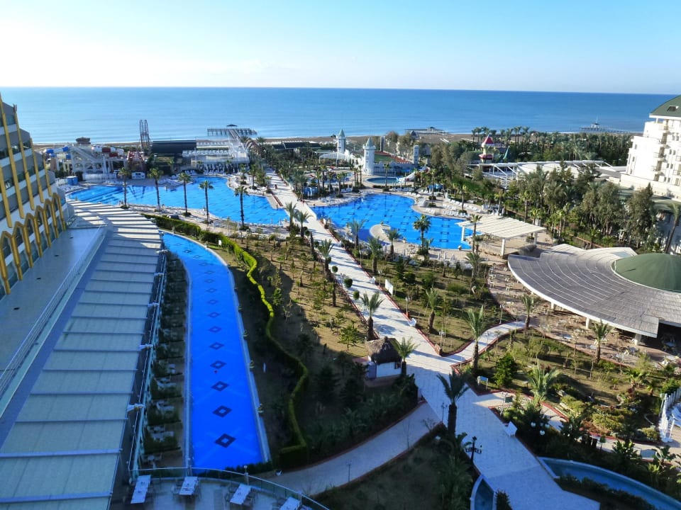 Blick vom Balkon Hotel Delphin Imperial