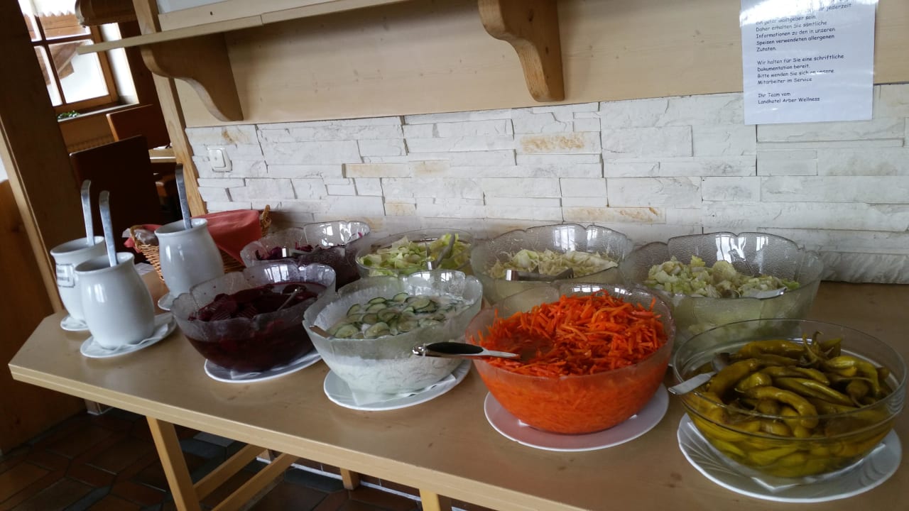 Nur Gemüse aus dem Glas Landhotel Arber Wellness