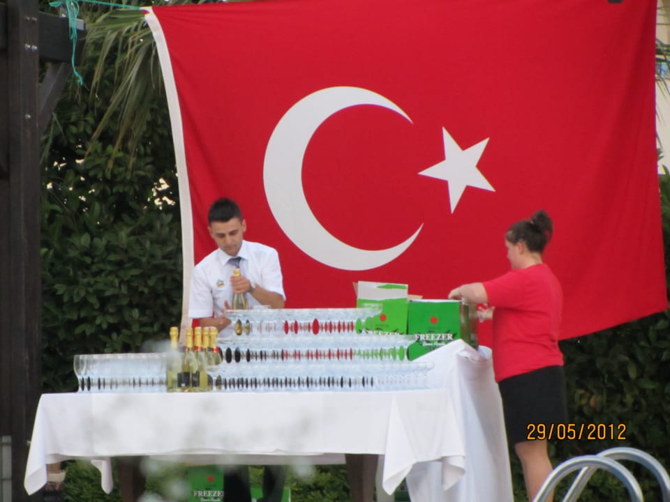 Sekt Büffet Türkisch Abend, war der Hammer Hotel Sultan of Side
