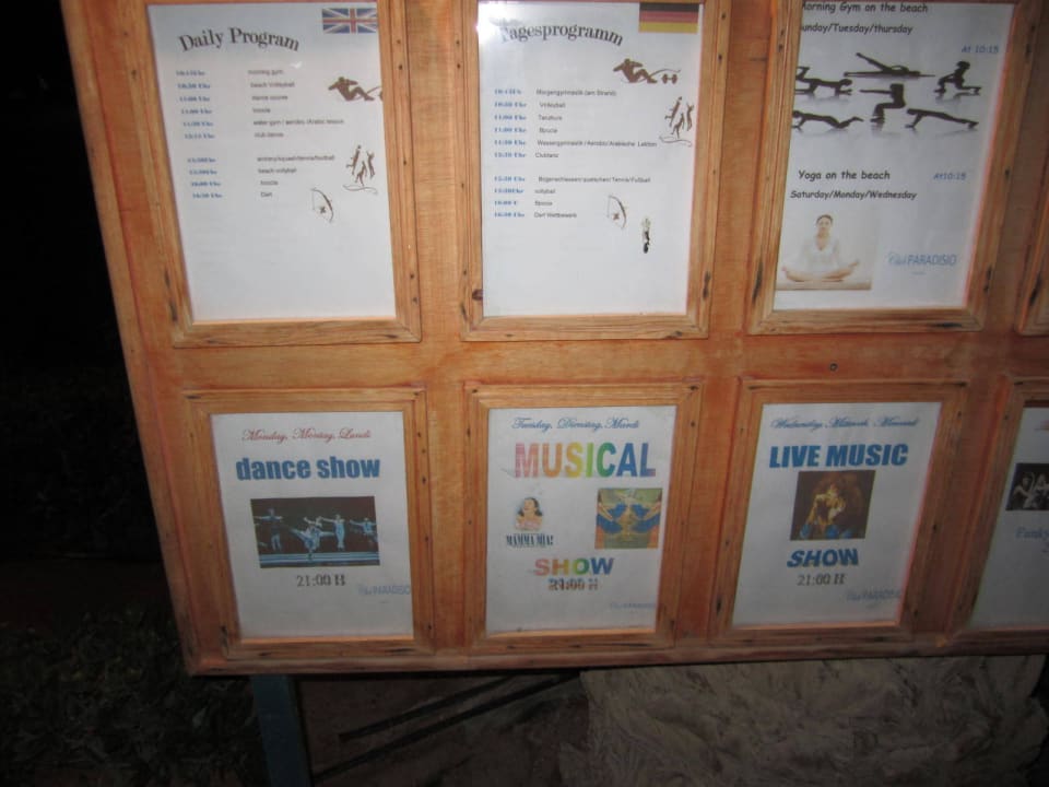 Animations-/Abendprogramm Club Paradisio El Gouna, Red Sea