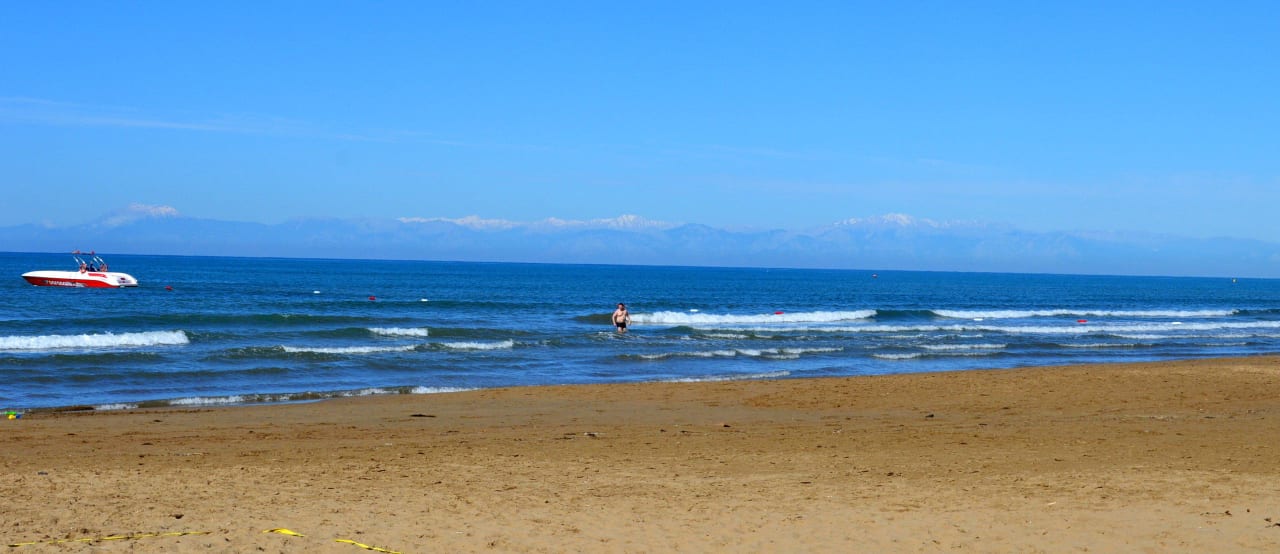 Das Meer vom Strand gesehen Side Sun Hotel