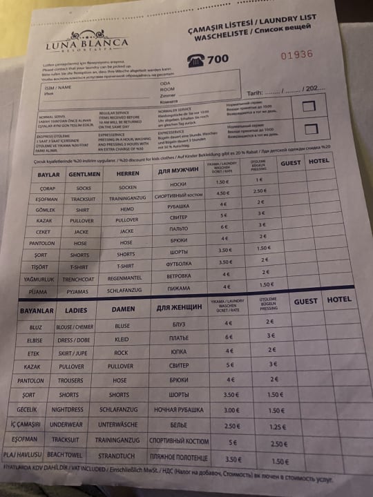 Zimmer Luna Blanca Resort & Spa