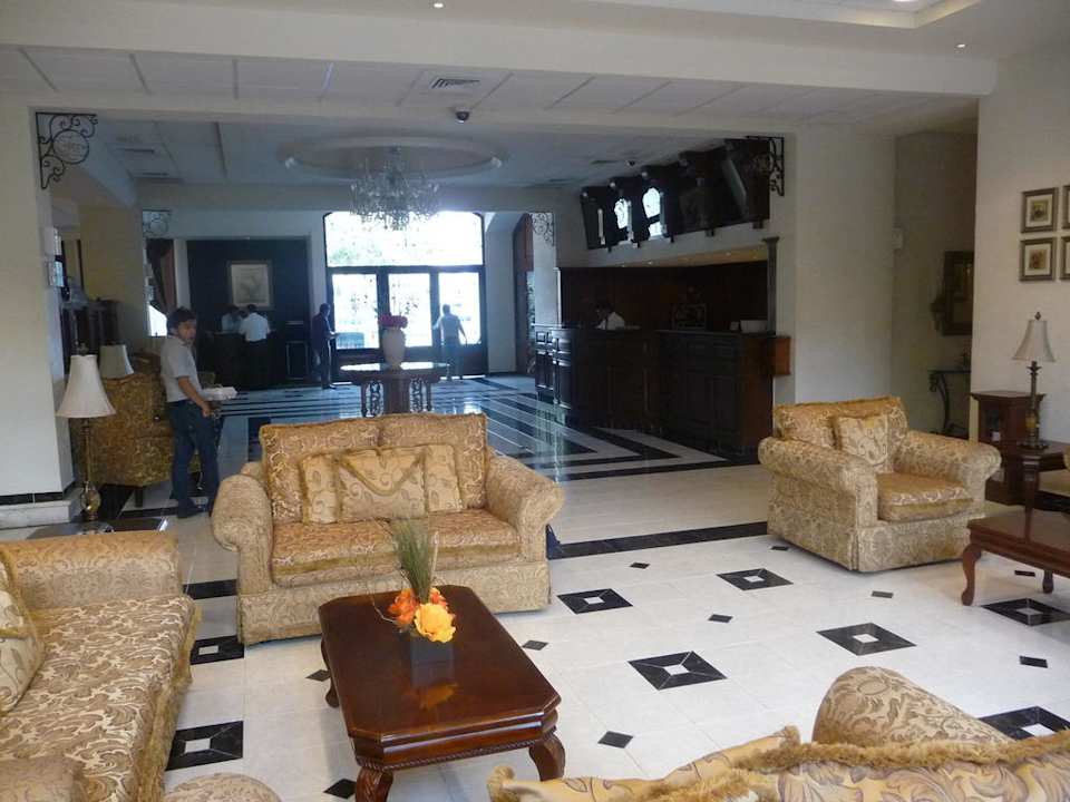 Recepcion im Hintergrund Hotel Plaza Campeche