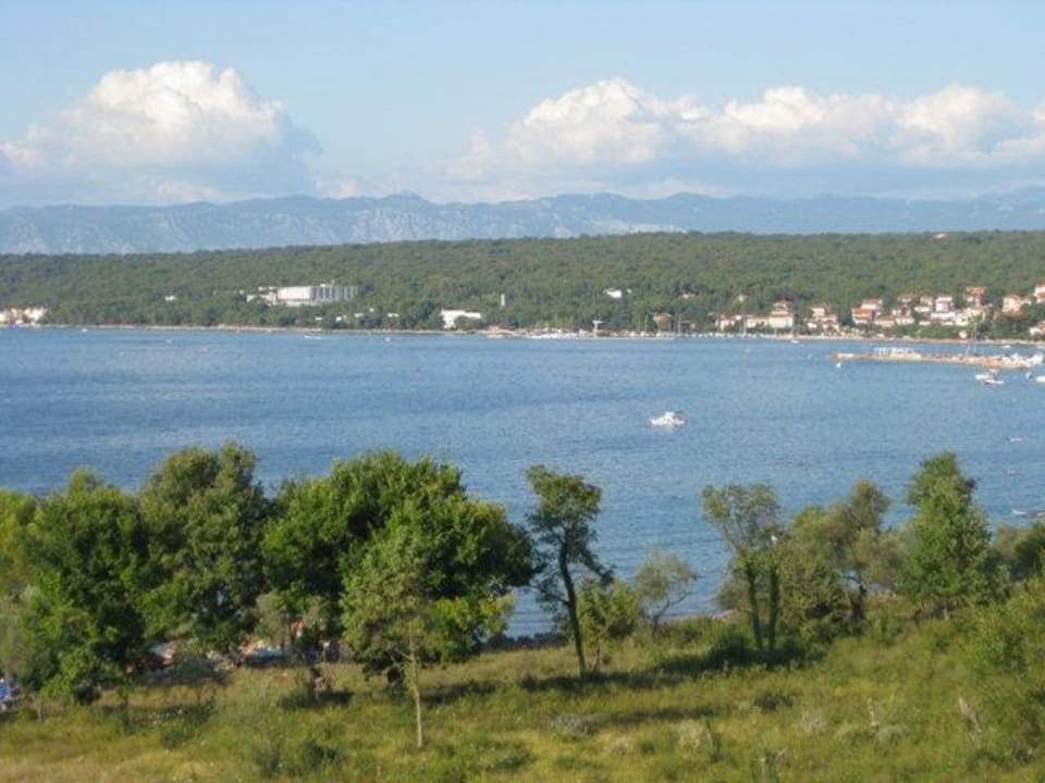 Aussicht nach Malinska vom Balkon Blue Waves Resort
