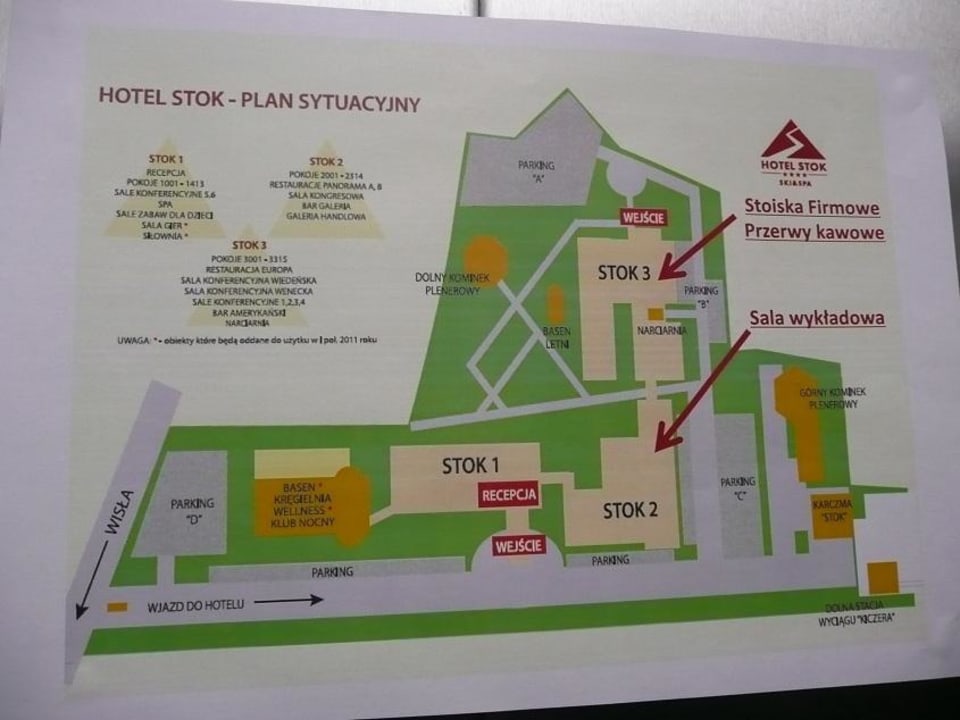 Plan hotelu Hotel Stok