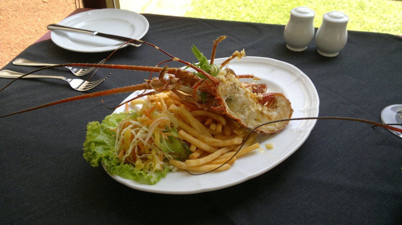 Ein Hummer nachher Hotel Mandara Resort