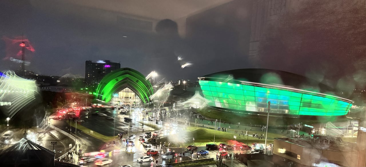 Ausblick Radisson RED Hotel, Glasgow