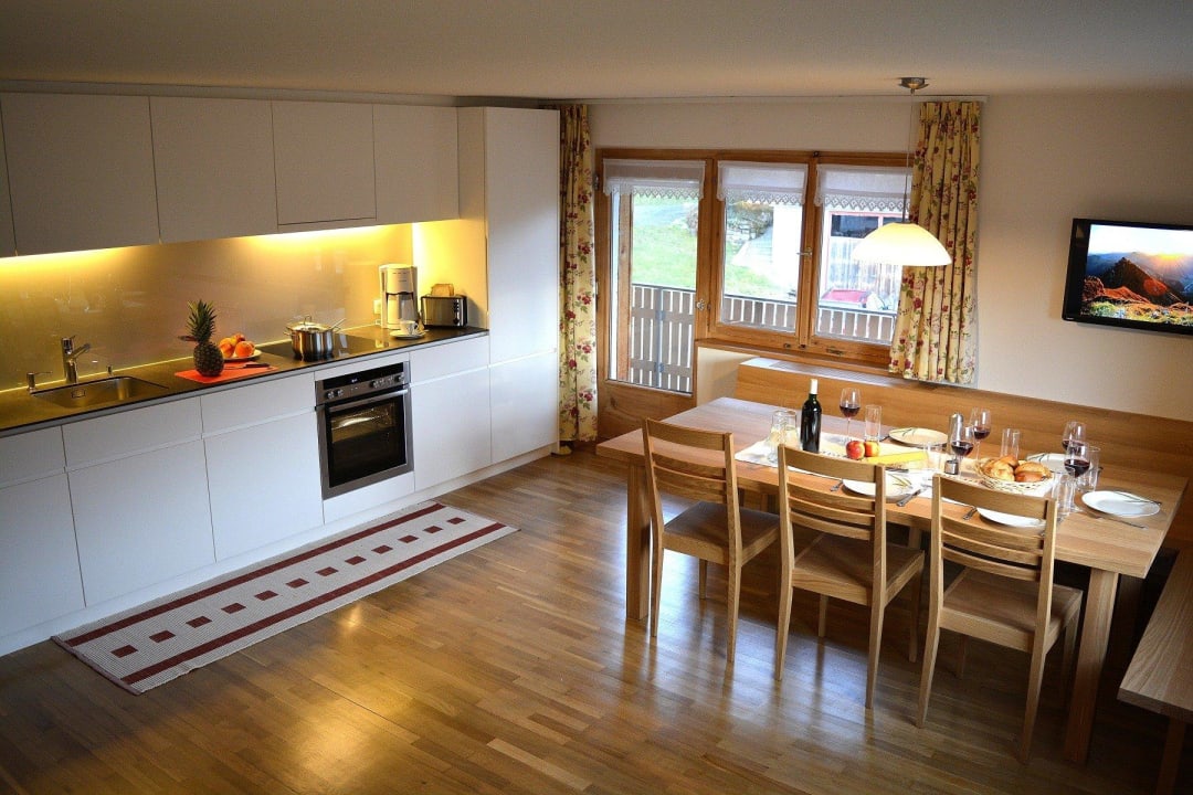 Große Wohnküche Bergbauernhof Fegg