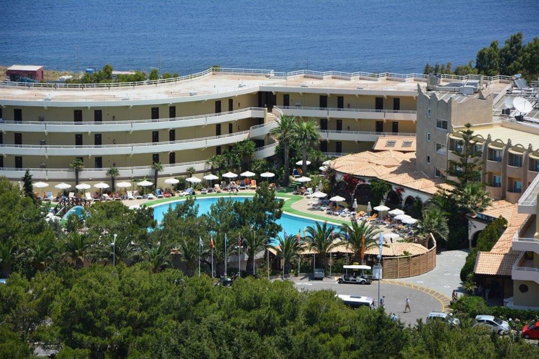 Hotel von oben... Hotel Kalithea Horizon Royal