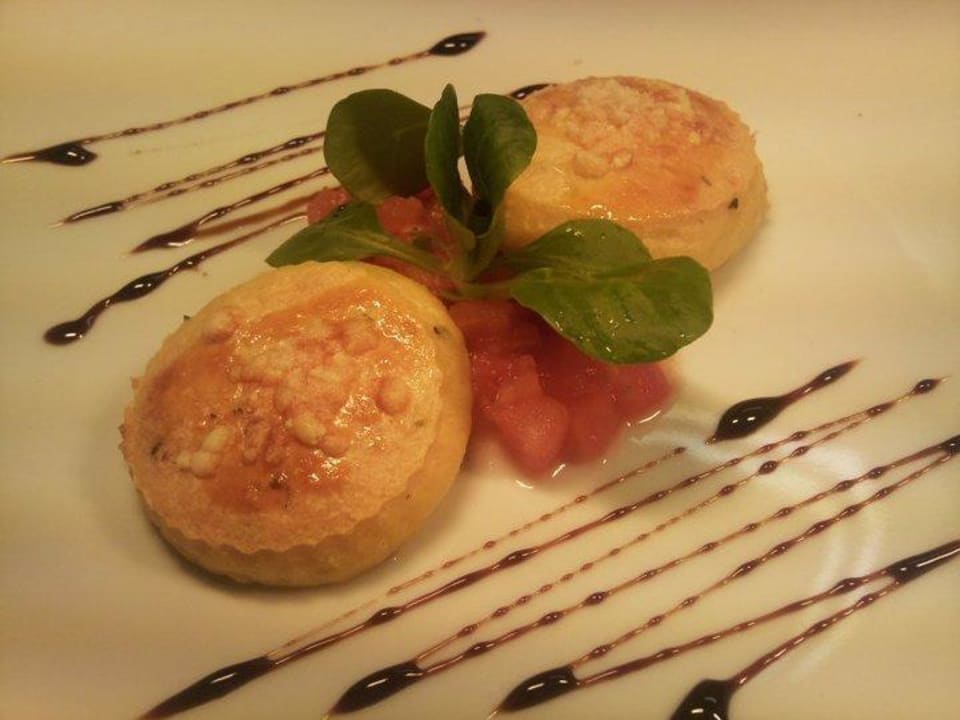 Gratinierte römische Griesnocken Hotel Chalet Mirabell