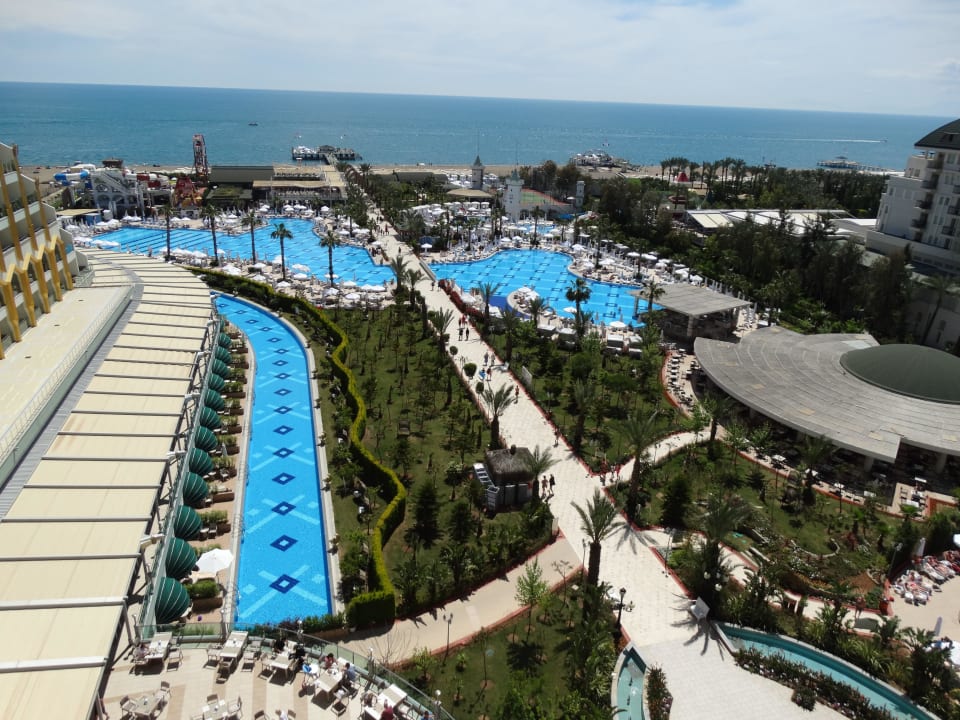 Blick aus dem Zimmer - 7. Etage-Poolseite Hotel Delphin Imperial