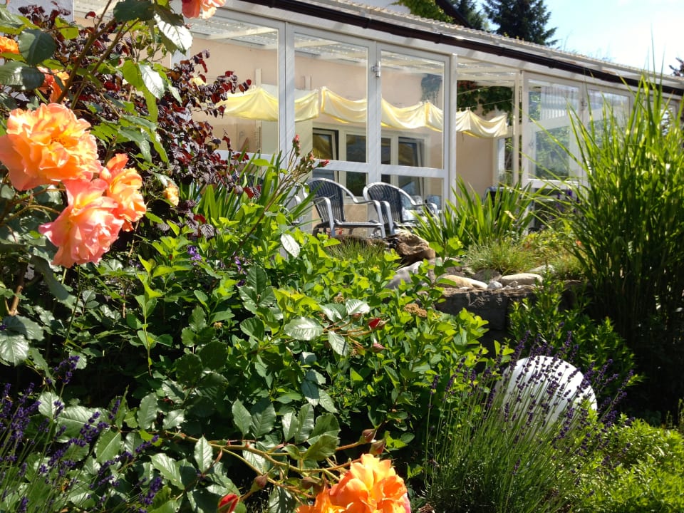 Gartenanlage Pension beim Krümmling