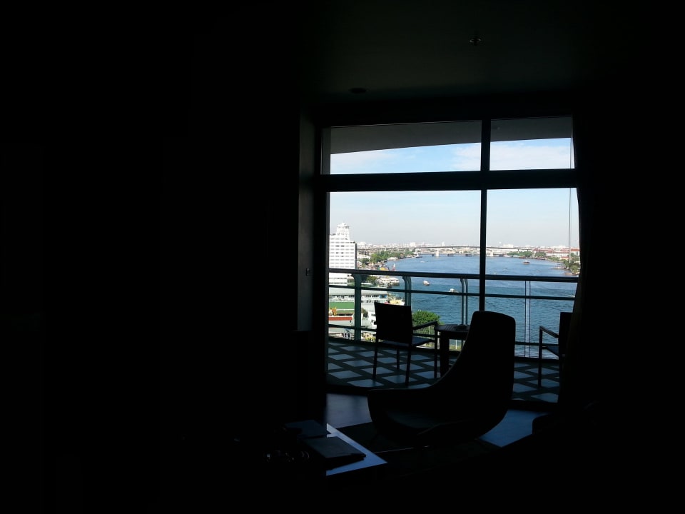 Ausblick vom Zimmer 13. Etage Chatrium Hotel Riverside Bangkok