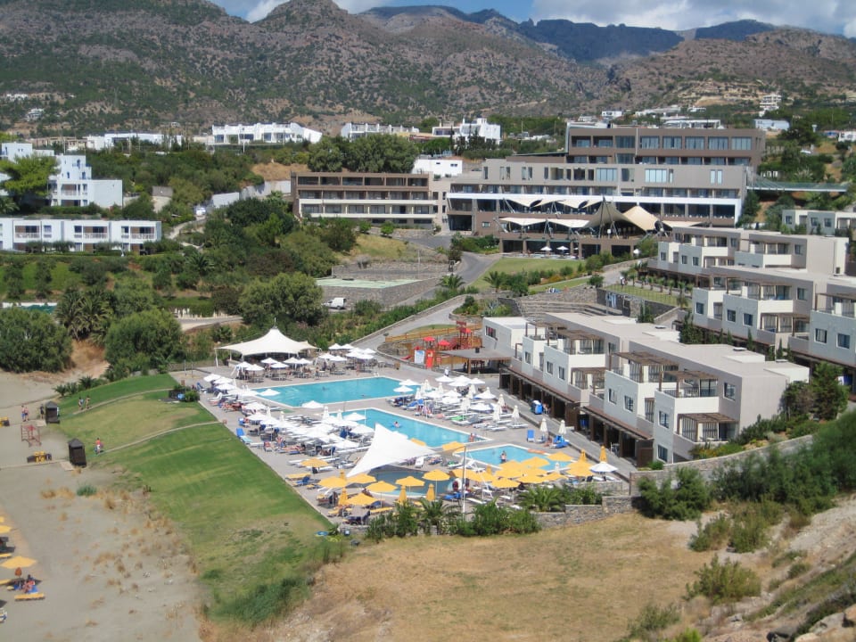 Ausblick von einem Berg Atlantica Mikri Poli Crete