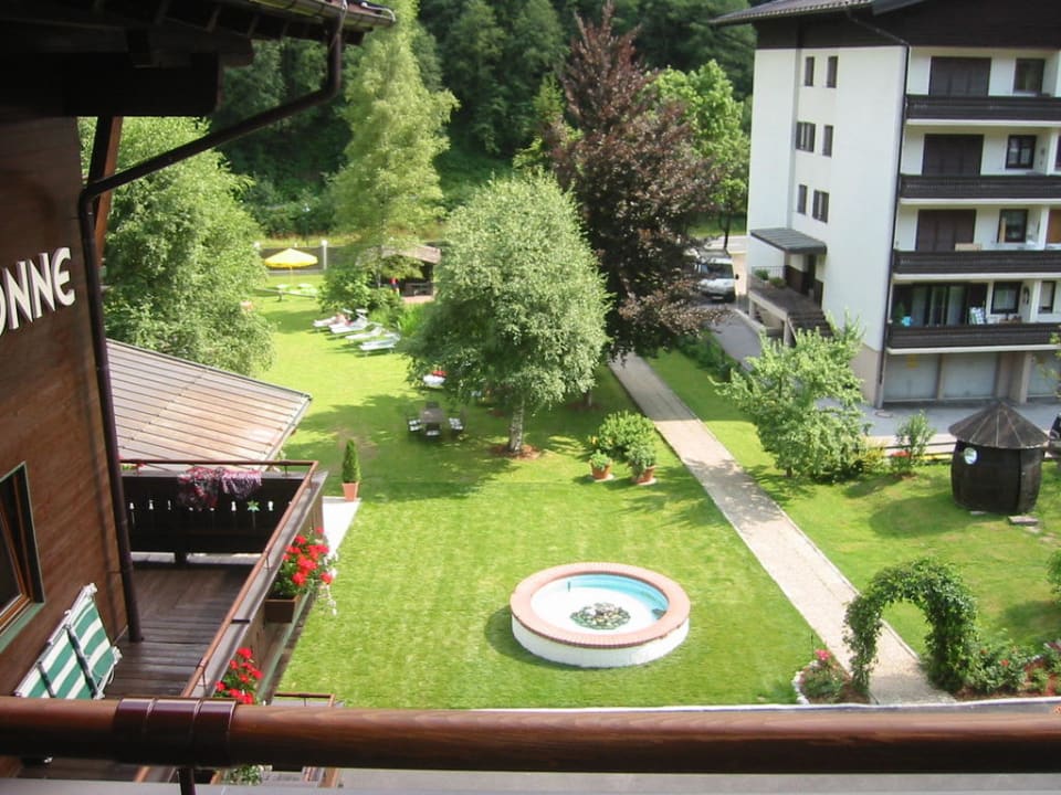 Ausblick vom dritten Stock Hotel DIE SONNE