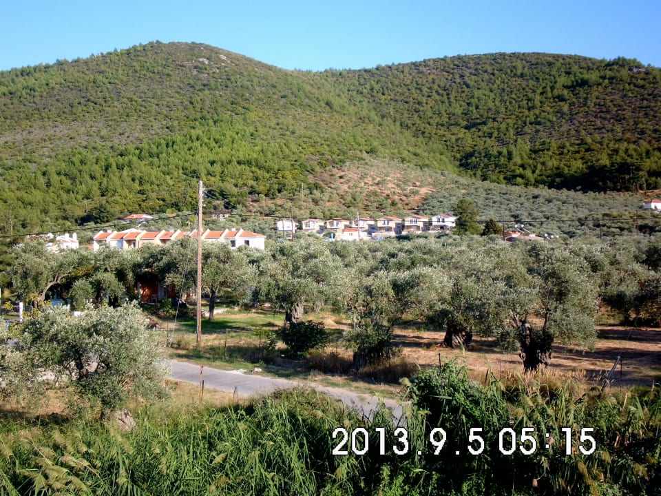 Ausblick aus unserem Zimmer Hotel Aegean Sun