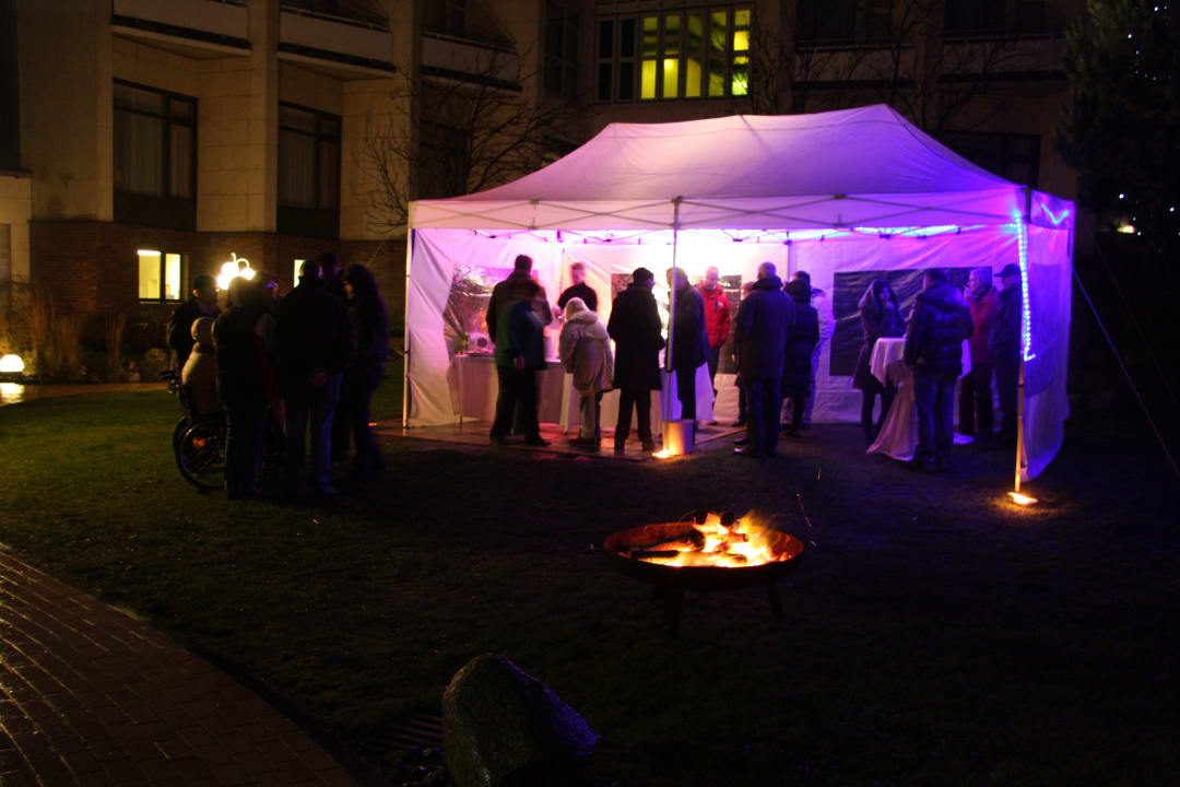 Wok-Feuer mit heißen Getränken Cliff Hotel Rügen