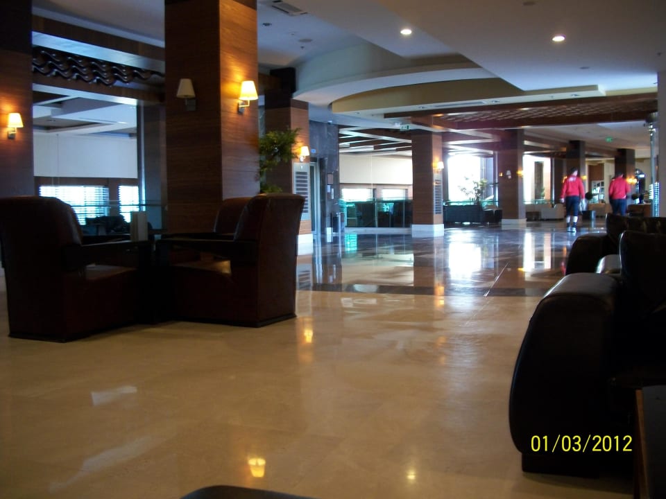One of the many lobby areas Voyage Belek Golf & Spa