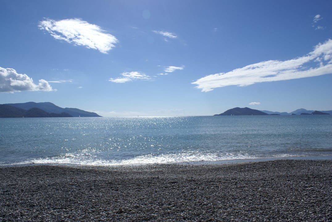 Beach and island  Jiva Beach Resort