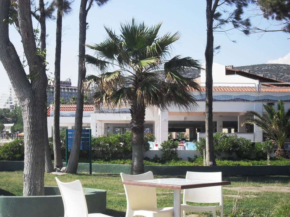 Snackbar und Buffetrestaurant im Hintergrund Ephesia Holiday Beach Club