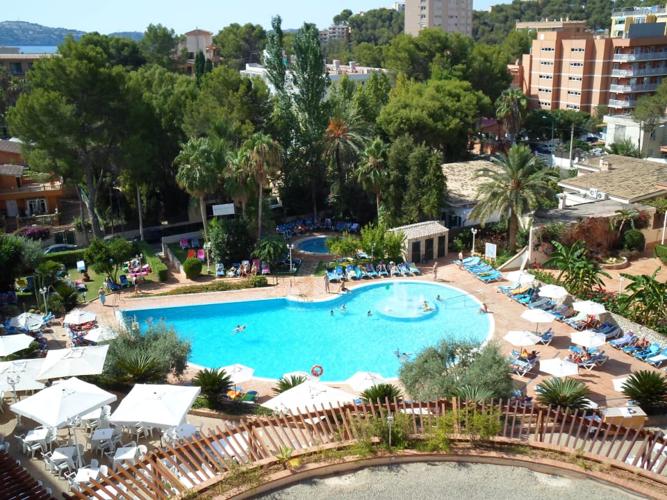 Pool ansicht aus der 5 Etage Hotel Valentin Grand Park Suite Hotel