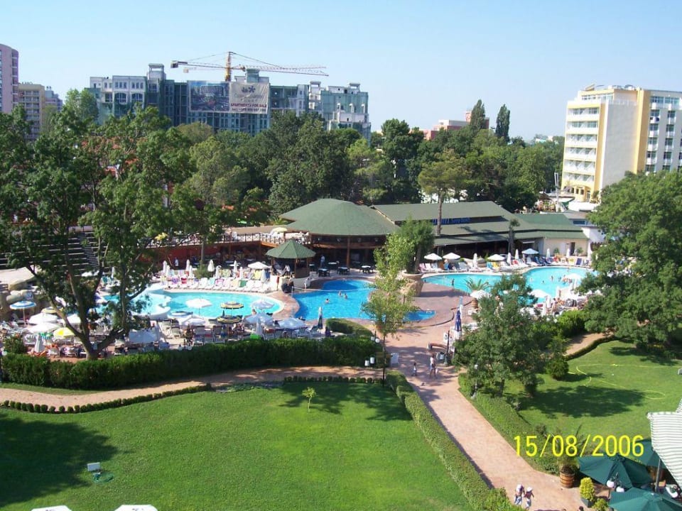 Panorama aus dem 6. Stock DAS Club Hotel Sunny Beach