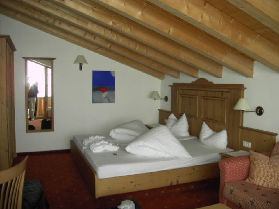 Eines der gemütlichen Zimmer Kristallhütte