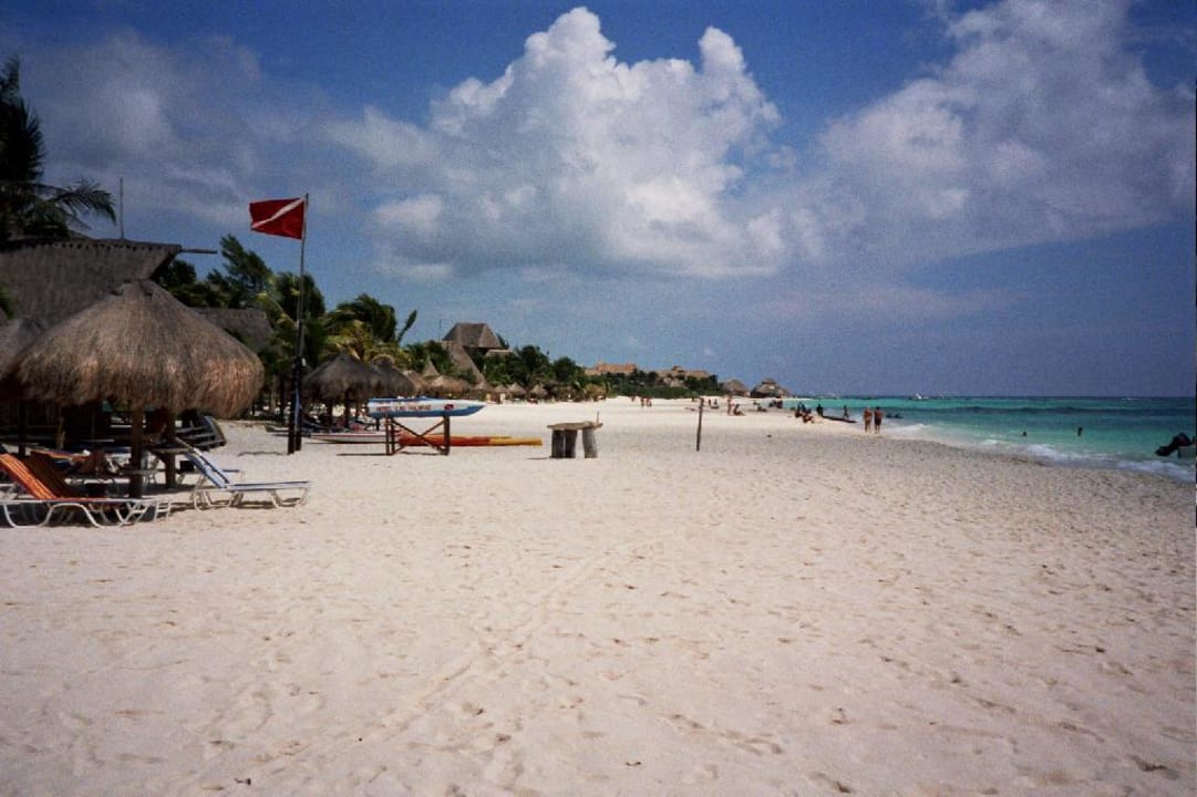Strand von der Anlage Las Palapas Hotel Las Palapas
