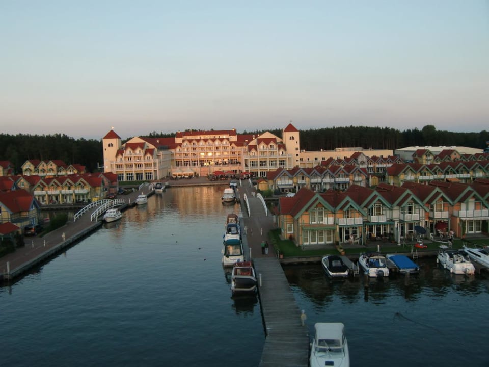 Ausblick vom Leuchtturm Precise Resort Hafendorf Rheinsberg