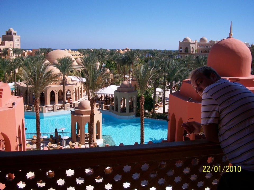 Aussicht vom Lobby-Balkon Makadi Palace