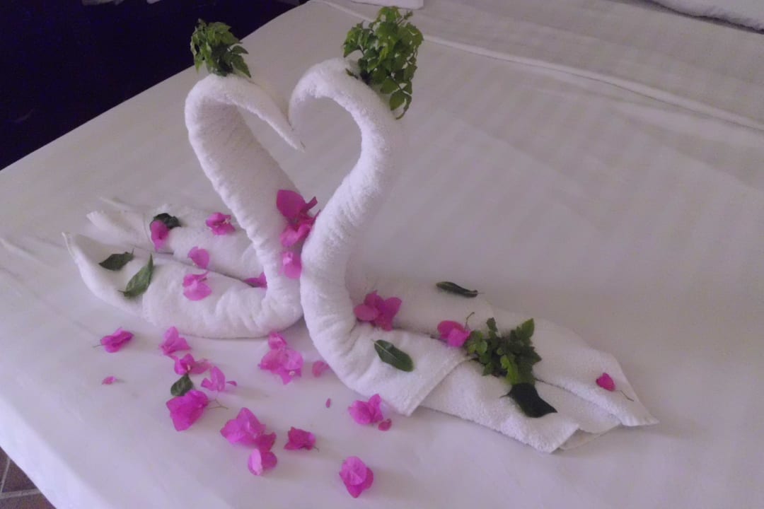 Mehrfach in der Woche eine Überraschung im Zimmer Three Corners Sea Beach Resort