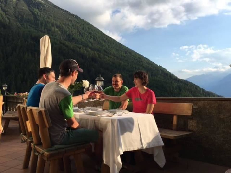 Terrasse Gasthaus Alpenrose