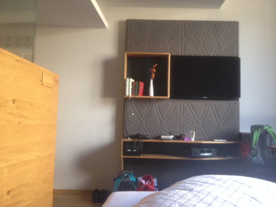Blick vom Bett aus Anthony's Life&Style Hotel