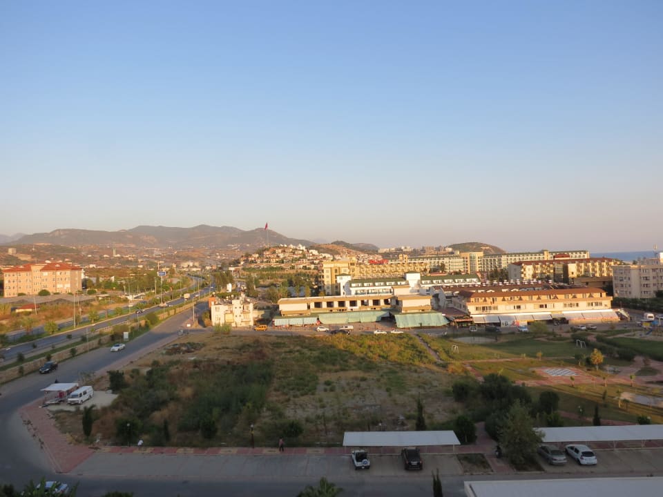 Blick vom Balkon gerade Solivia Hotel