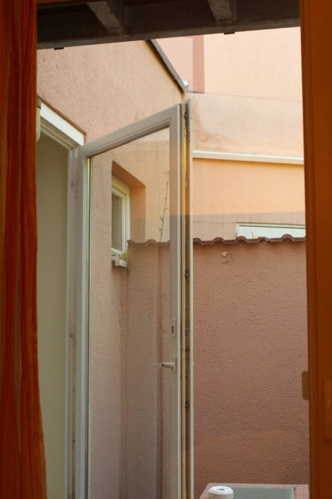 Romantik-Zimmer: Ausblick aus Fenster 2 BollAnts Spa im Park