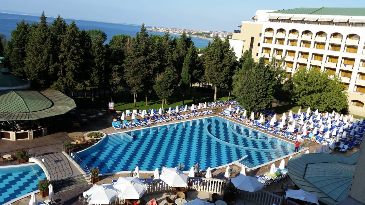 Sicht von unseren Balkon Sol Nessebar Palace
