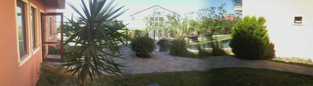 Blick vom Balkon Club Grand Aqua