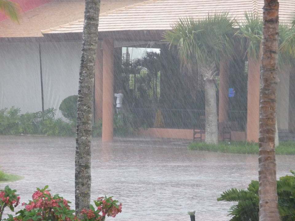 Wenns schon regnet, dann auch richtig Ocean Blue & Sand