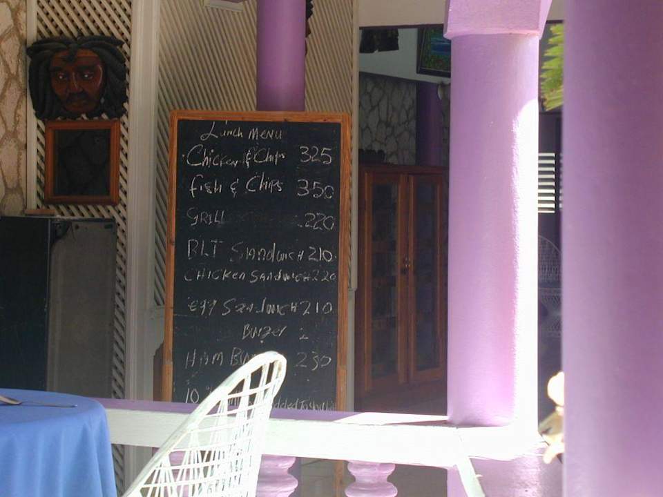 Die Speisekarte Hotel Summerset Village