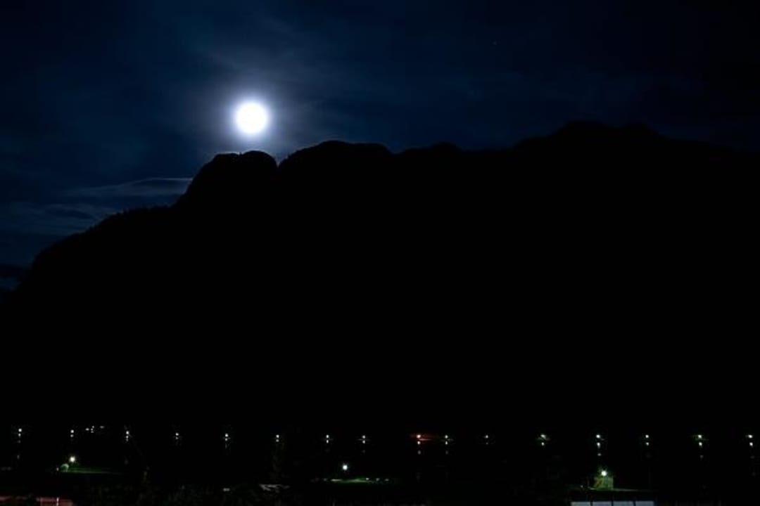 Nächtlicher Ausblick Familienresort Buchau