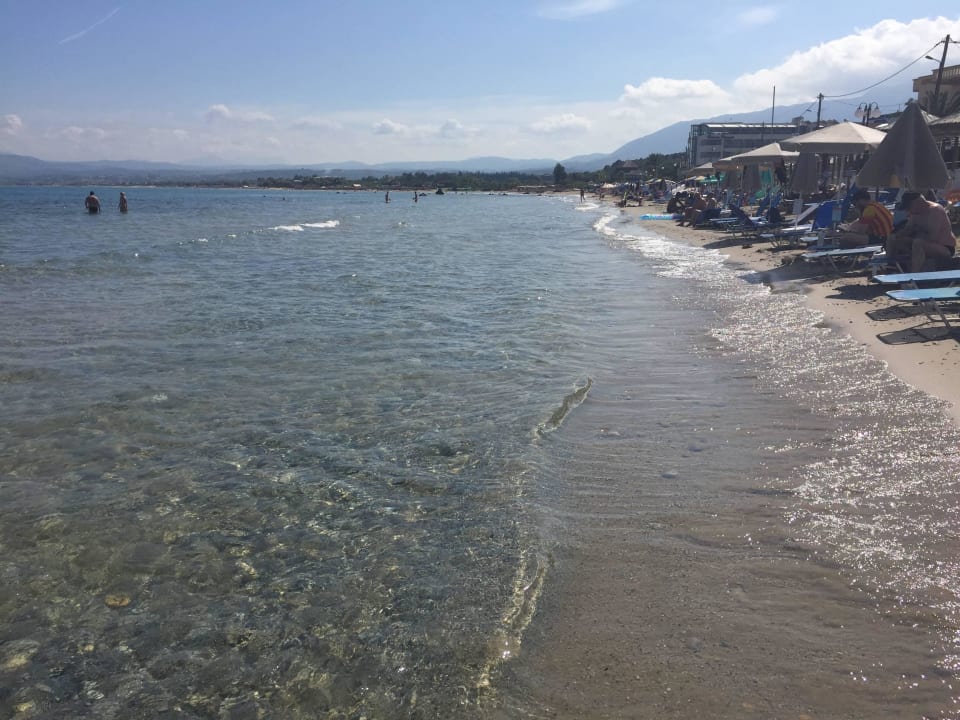 Flach abfallendes Wasser... Corissia Beach Hotel