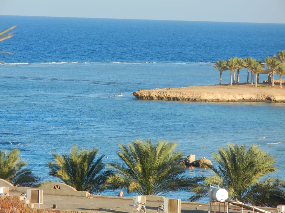 Meer hinter der Tauchbasis Brayka Bay Resort