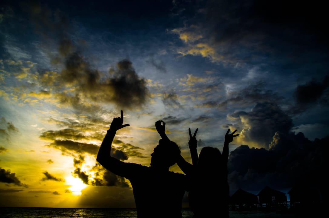 Sonnenuntergang Kuredu Island Resort & Spa