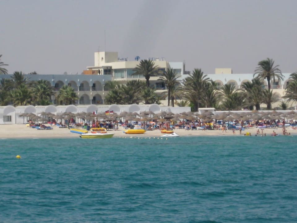 Hotel vom Meer aus gesehen El Mehdi Beach Resort
