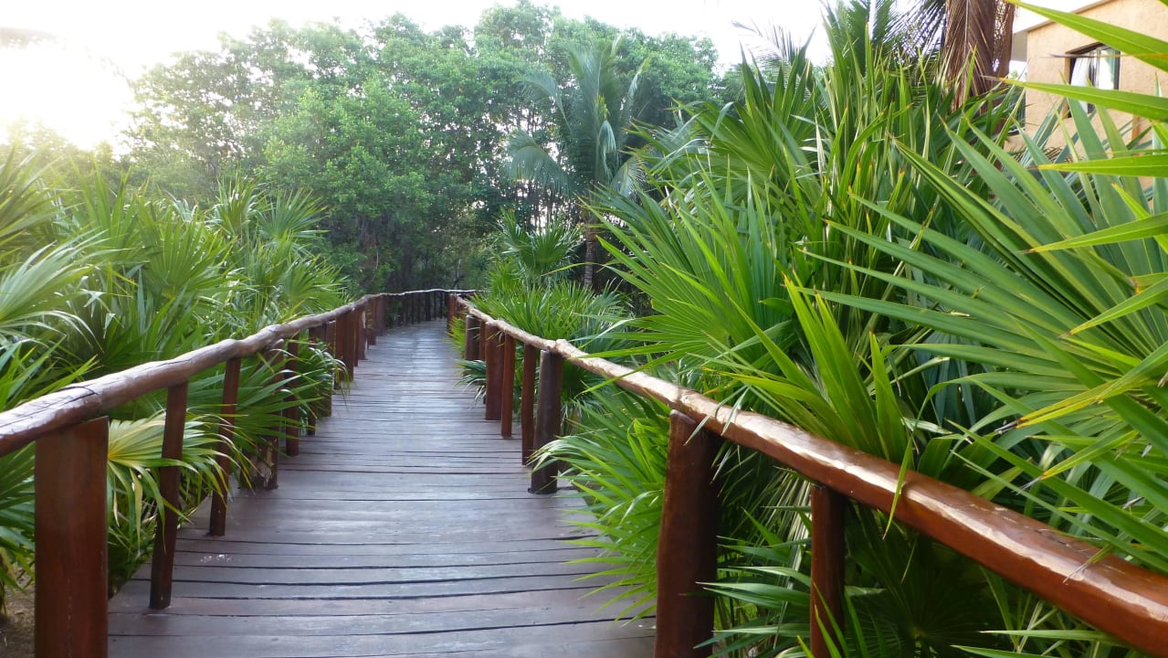 Wege durch die Hotelanlage Grand Palladium Kantenah Resort & Spa