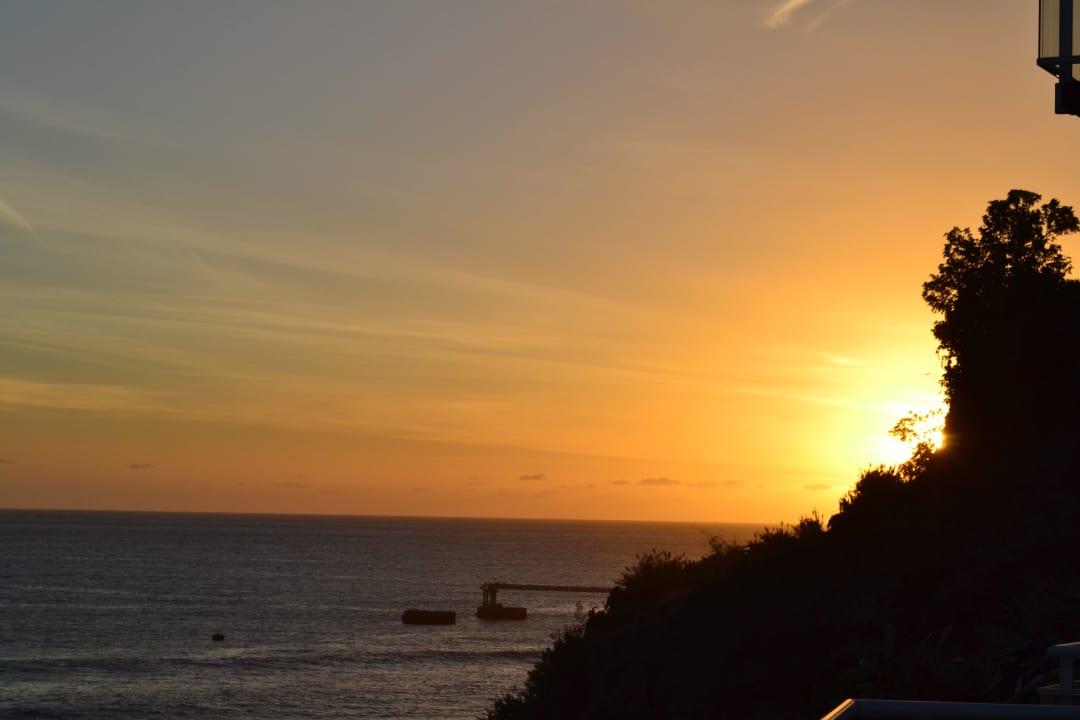 Abendstimmung auf dem Balkon Hotel Orca Praia
