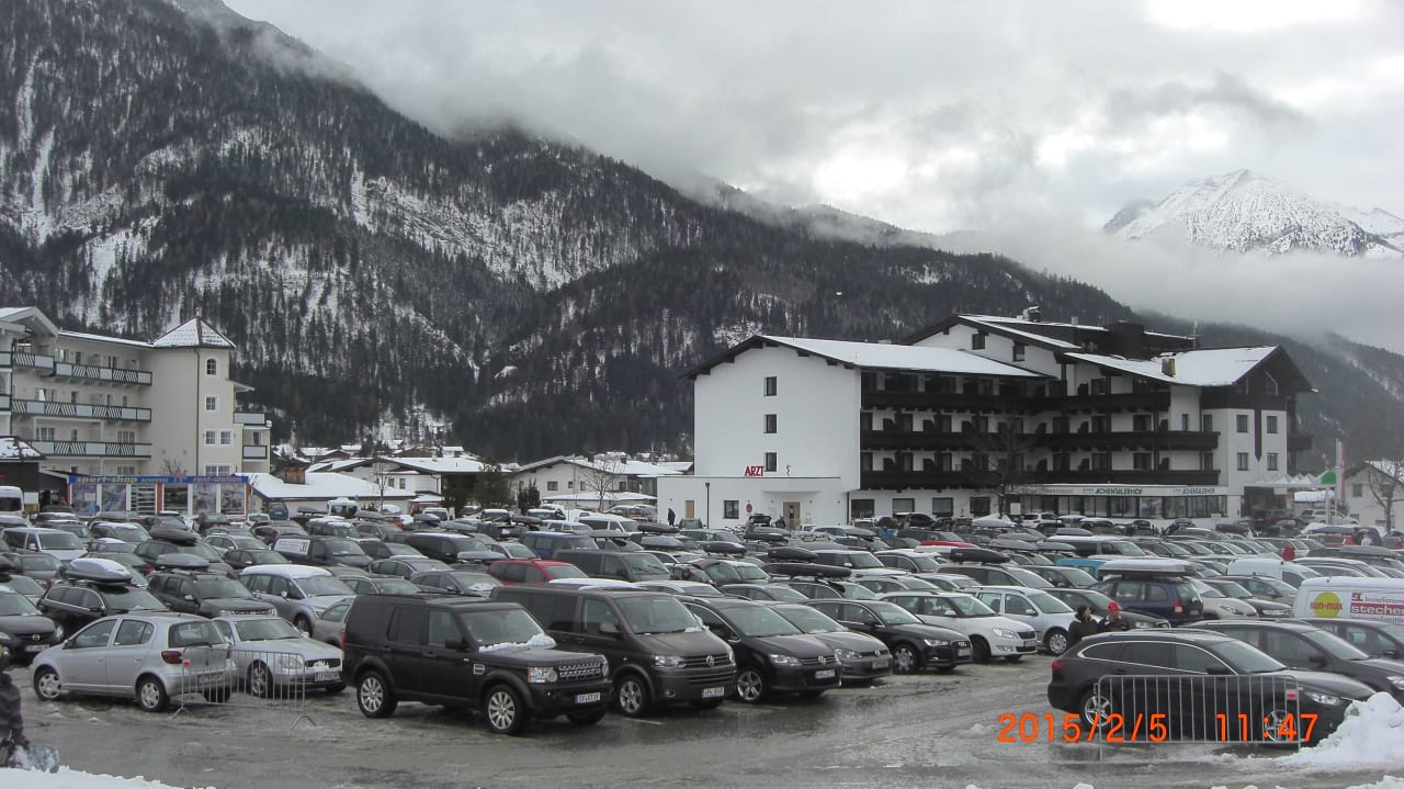 Htel Achentalerhof mit Sicht von der Liftanlage Hotel Achentalerhof